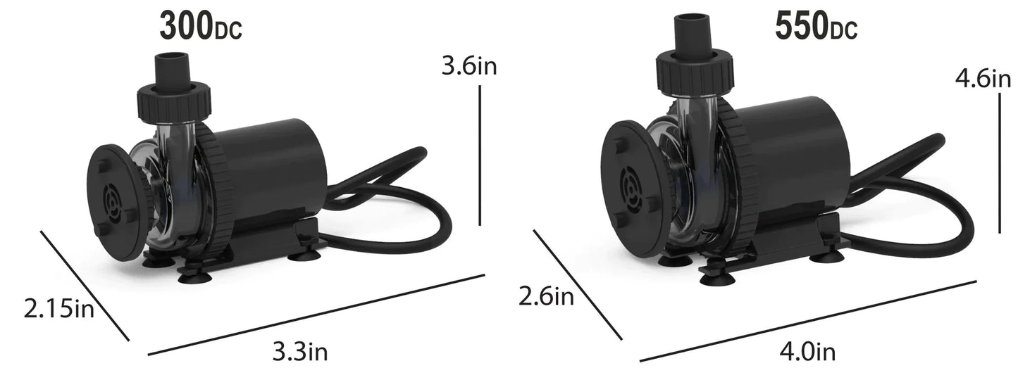 Fiji Flow DC water pumps with controller 550DC (550 GPH)